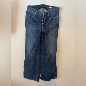 J. Crew Dark Blue Wide Leg Jeans